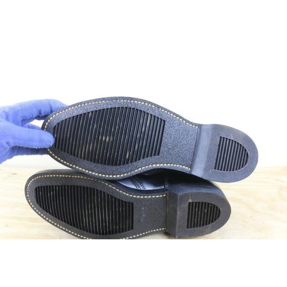 Vintage Gensco Boots 12W Black Leather Chukka Military December 1971 New Insoles main image 8